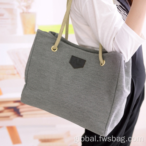 Custom Canvas Tote Shopping Bags Wholesale Custom Print Logo Casual Black Shopping Bags Factory